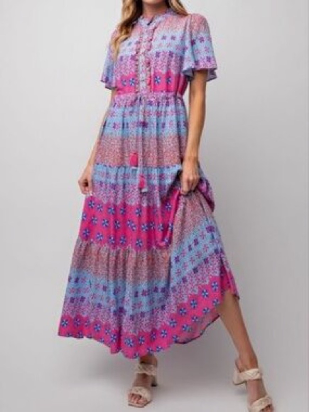 Easel Tiered Maxi Dress